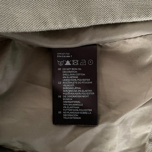 H&M Soft Olive Green Structured Blazer Sz 2 XS - Picture 8 of 8